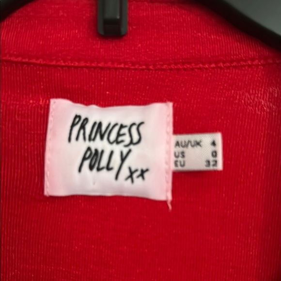 Princess Polly Elody Red Bodycon Polo Collar Dress - Picture 3 of 12